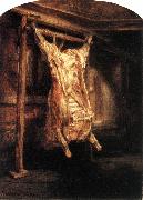 REMBRANDT Harmenszoon van Rijn The Flayed Ox oil painting on canvas